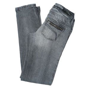 Fox Jeans Junior Size 3 Light Wash Black Denim Skinny Jeans Low Rise